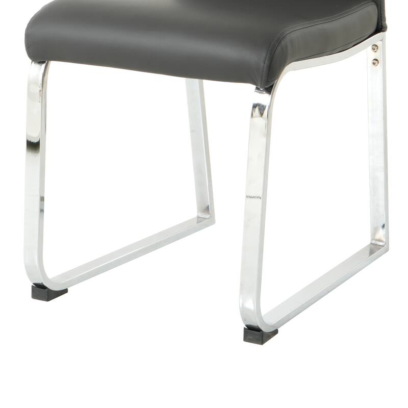 Modern Dining Chair with Metal Legs (Set Of 2)