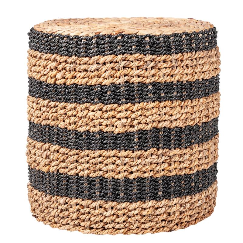 Lily Woven Seagrass And Water Hyacinth Accent Table by East at Main