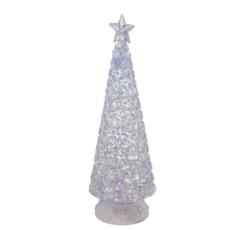 Kurt Adler 13-Inch Battery-Operated LED Lit Tree with Water Table Piece
