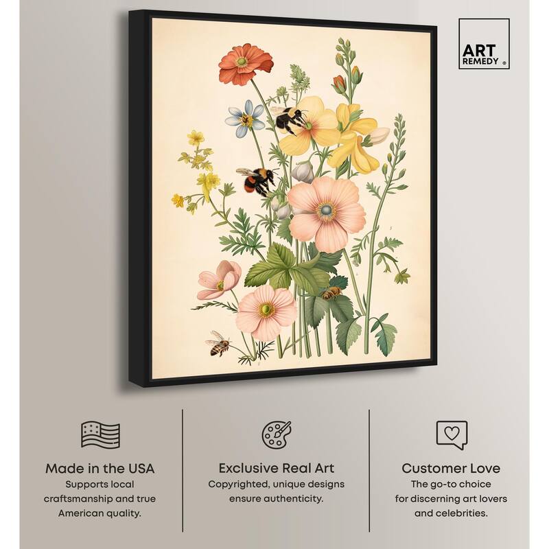 Pollinator Portrait I Canvas by Art Remedy