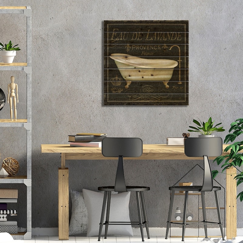 Bain De Luxe I Print On Wood by Daphne Brissonnet - Multi-Color