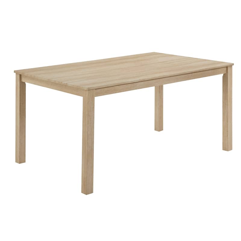 GDFStudio - Dalton 6-Piece Transitional Wooden Rectangular Dining Table Set with 4 Upholstered Chairs and 1 Bench