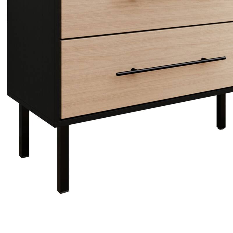 CraftPorch Vintage 4-pieces Wooden Bedroom Set