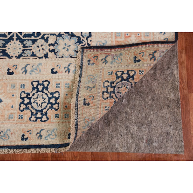 Vegetable Dye Blue Ziegler Oriental Area Rug Hand-Knotted Wool Carpet - 8'1"x 10'1"