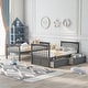 preview thumbnail 3 of 40, Bunk Bed, Solid Wood Bunk Bed Frame with 2 Storage Drawers, Convertible Bunk Bed Can be Converted Into 2 Daybeds