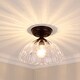 preview thumbnail 5 of 3, Golden Lighting Audra 1-light 12in Semi-Flush Mount in Brushed Champagne Brass
