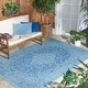 preview thumbnail 30 of 43, SAFAVIEH Courtyard Suzann Indoor/ Outdoor Waterproof Patio Backyard Rug 2'7" x 5' - Navy/Aqua