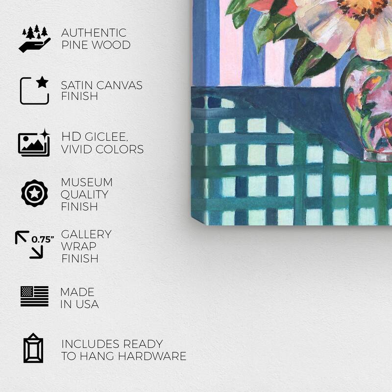 Wynwood Studio Canvas Floral and Botanical Bella Artistry Purple and Lavender Modern & Contemporary Wall Art Canvas Print