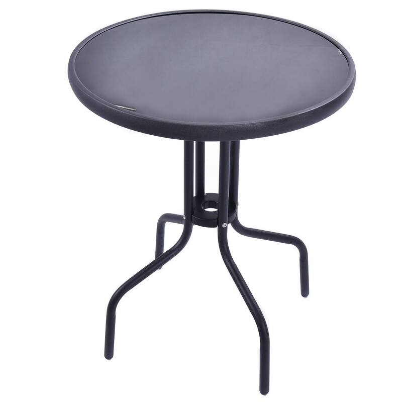 Gymax Outdoor Patio Furniture 3PCS Garden Backyard Folding Bistro Set - Set of 3