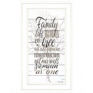 Family 4 White Framed Print Wall Art