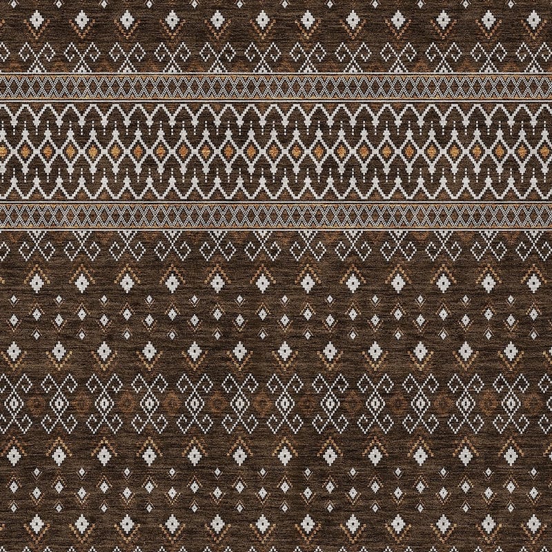 HomeRoots Tribal Transitional Rectangle Outdoor Rug