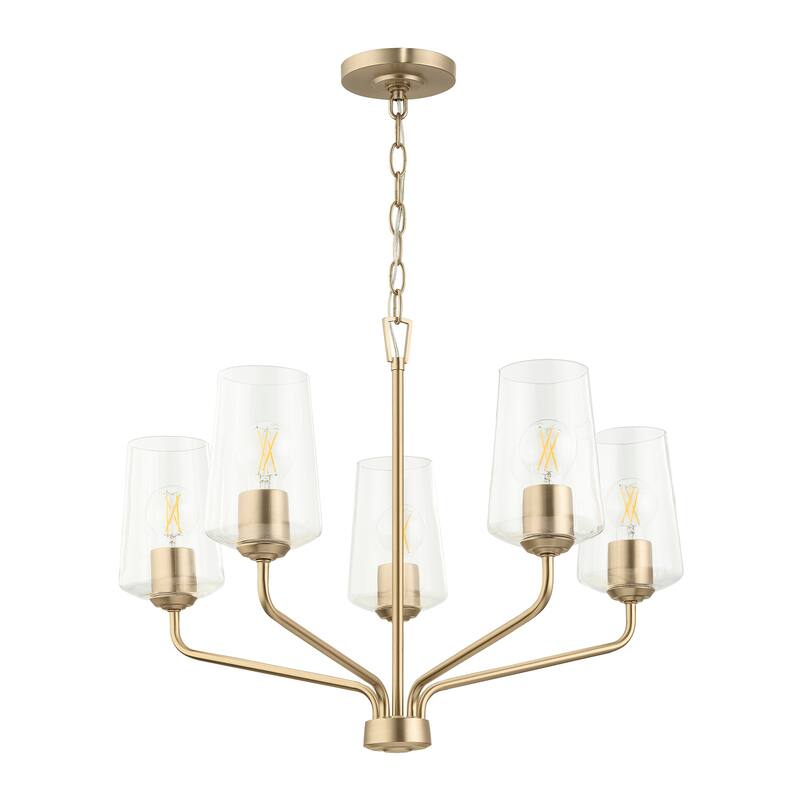 Celino Five-Light Chandelier with Clear Glass - 19