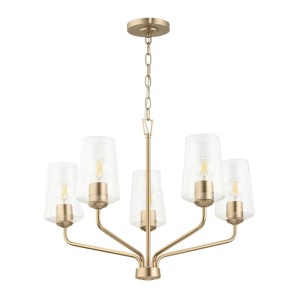 Celino Five-Light Chandelier with Clear Glass - 19