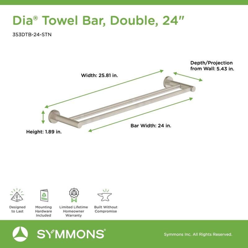 Symmons Dia 24" Towel Bar