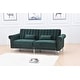 preview thumbnail 26 of 78, Legend Furniture Covertible Velvet Sofa Bed Sleeper