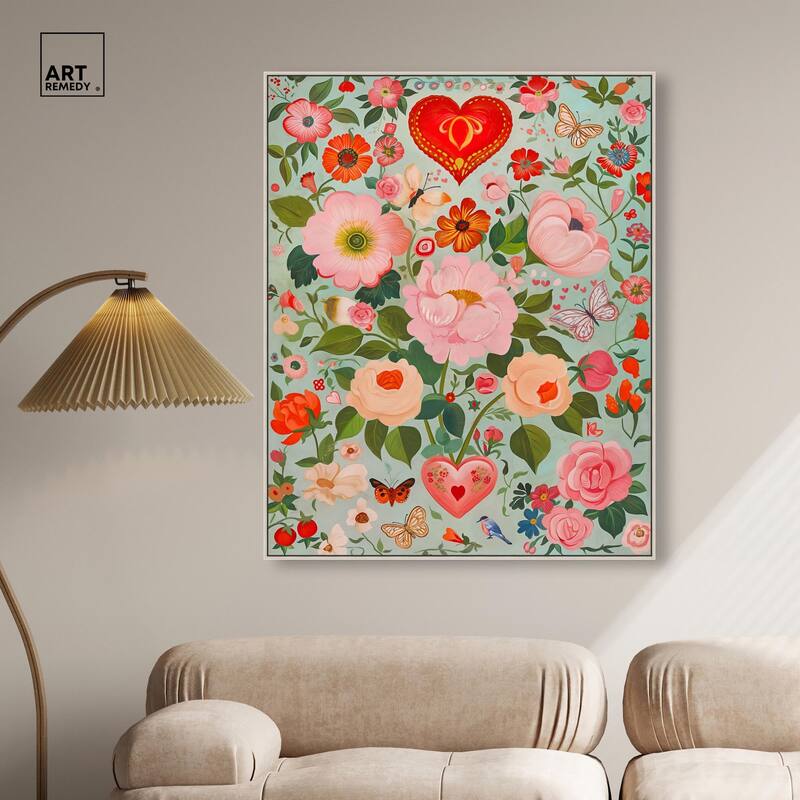 Festival of Flowers Canvas by Art Remedy