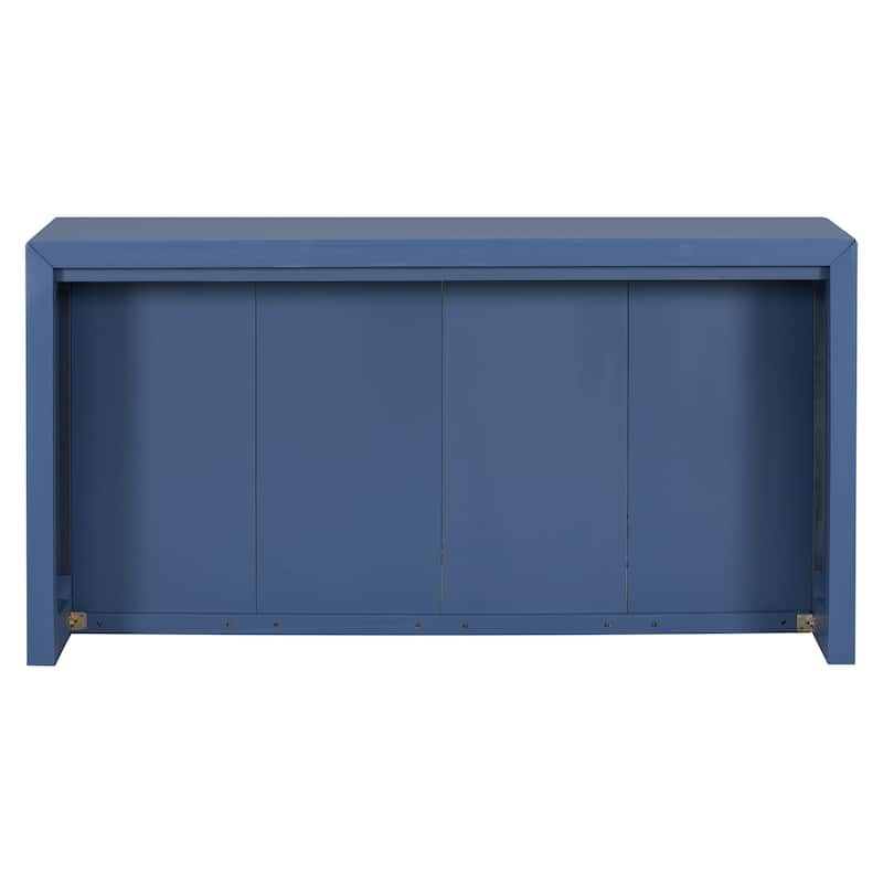 Acacia Wood Veneer Entryway Table Console Tables, Wavy Accent Table, Sofa Table Hallway Tables for Hallway, Living Room