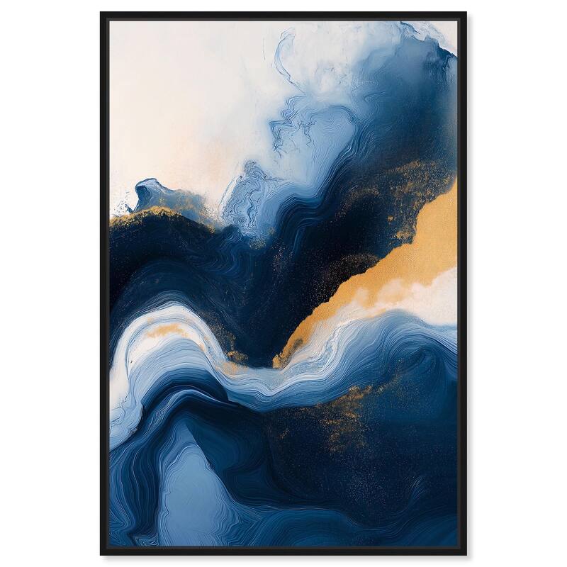 Blue Deep III Canvas by Art Remedy - Black - 20" x 30"