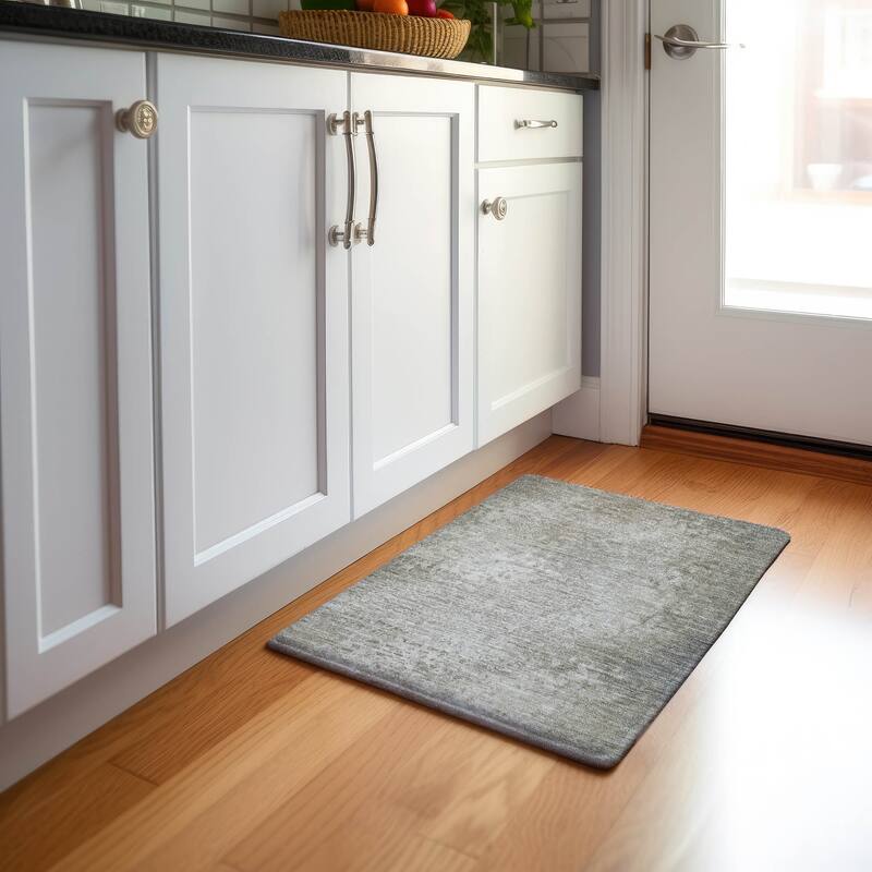 Premium Washable Super Soft Solid Imprints Mayfield Rug - Beige - 1' 8" x 2' 6" - Rectangle