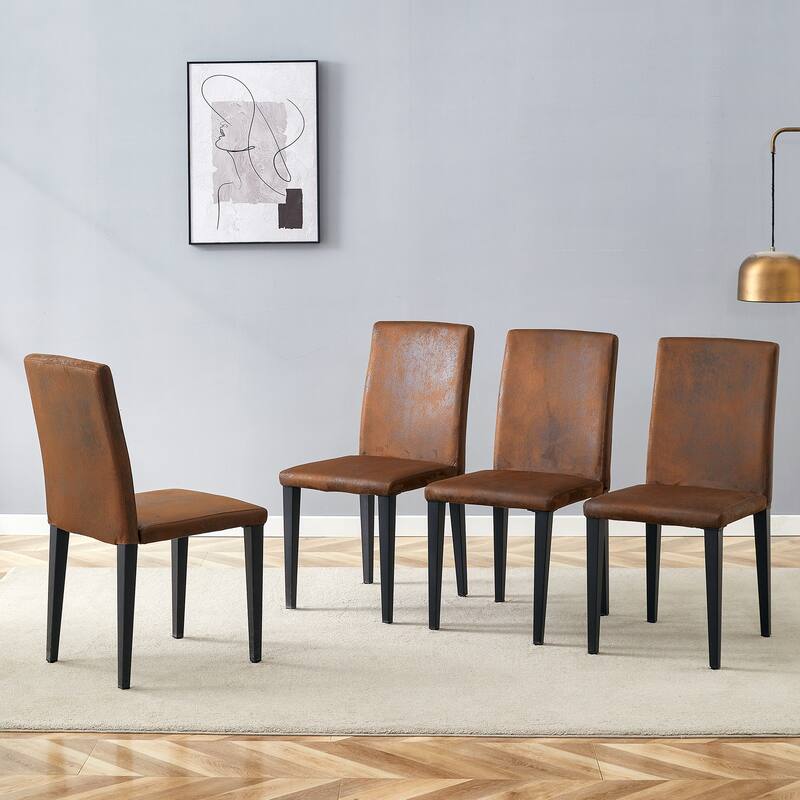 Set Of 4, Technology Fabric Dining Chairs, Simple And Versatile, Comfortable And Accompanied