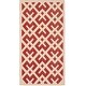 preview thumbnail 103 of 175, SAFAVIEH Courtyard Marita Indoor/ Outdoor Waterproof Patio Backyard Rug 2' x 3'7" - Red/Bone