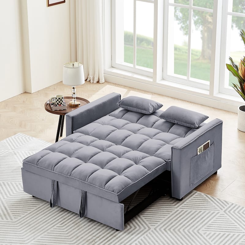 Velvet Sleeper Sofa Bed