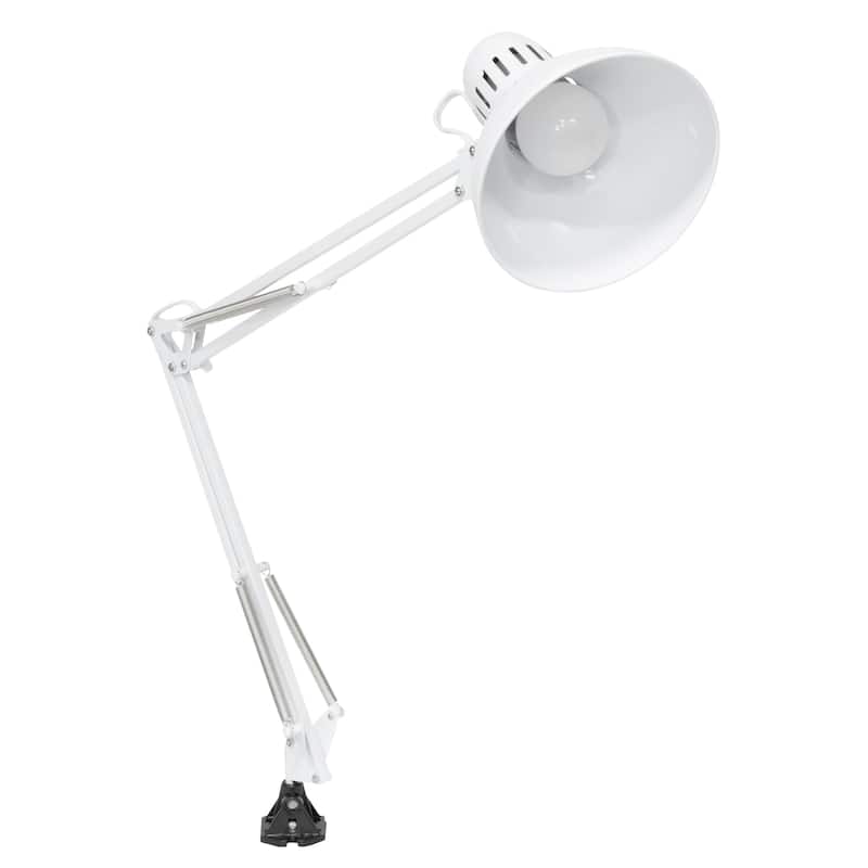 Studio Designs Swing Arm Desk Lamp with LED Bulb and Clamp Base