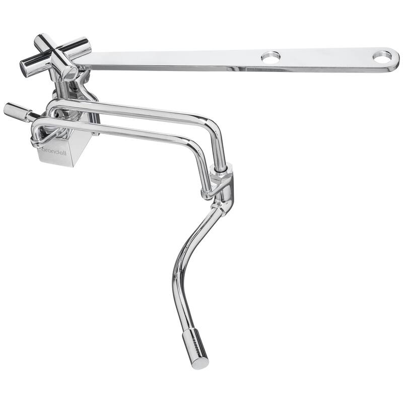 Brondell Side-Mounted Attachable Bidet with Adjustable Spray Wand Ambient Temp - Silver
