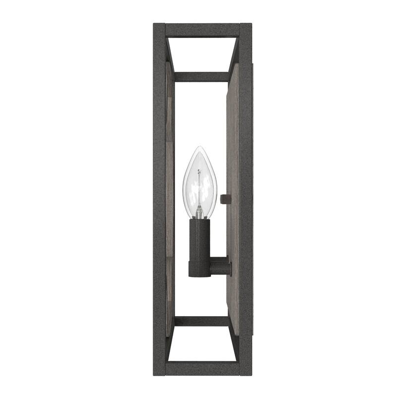 Hunter Stone Creek 2-Light Wall Sconce - Bathroom, Hallway, Laundry - Farmhouse, Rustic, Transitional - Damp Rated!