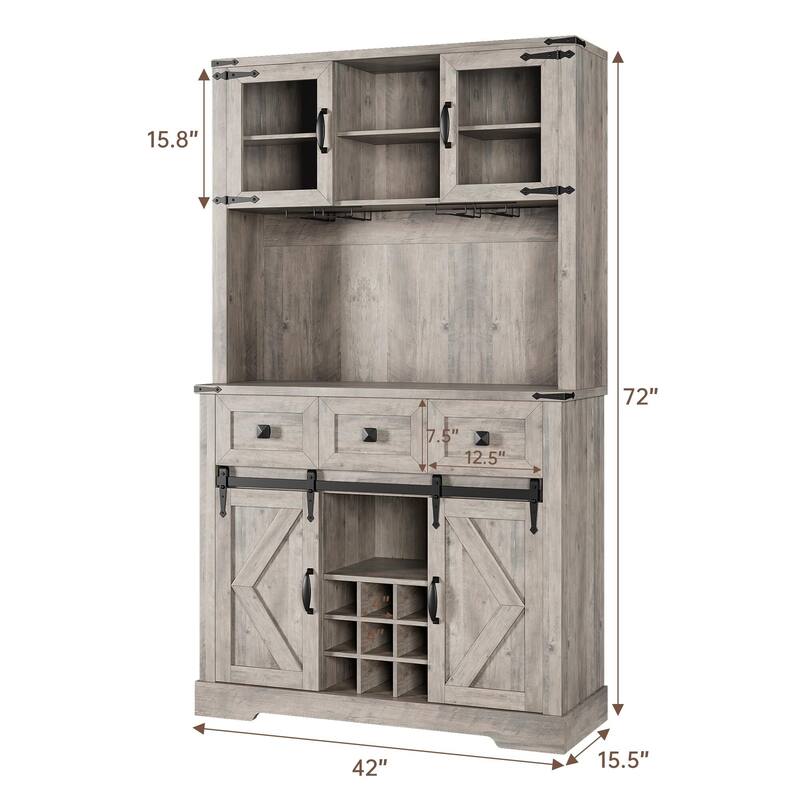 Farmhouse Buffet Cabinet with Storage