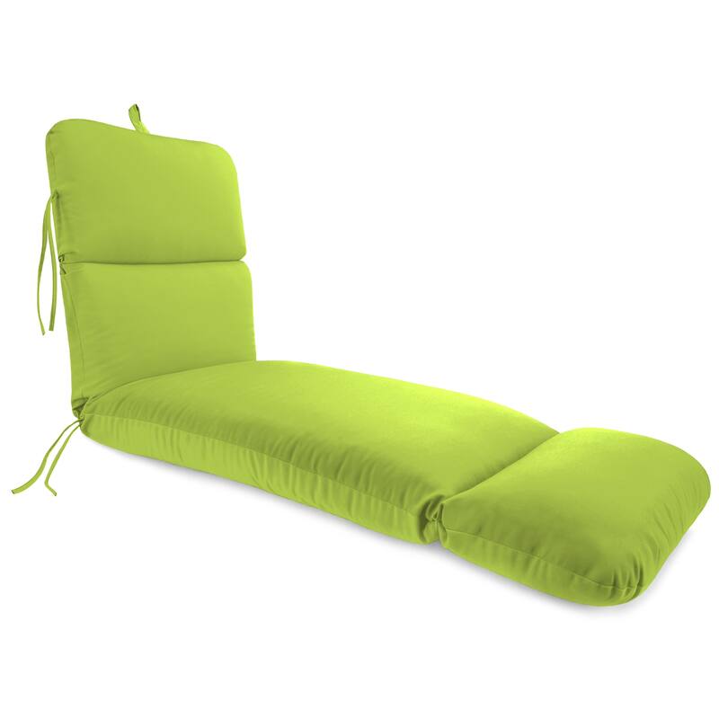 Sunbrella 74" x 22" Outdoor Chaise Lounge Cushion with Ties and Loop - 74'' L x 22'' W x 5'' H - Canvas Macaw