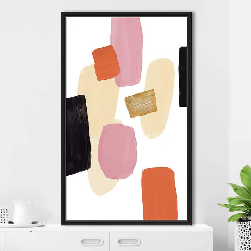 "Floating Shapes I" Print on Floating Canvas