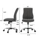 preview thumbnail 35 of 33, Home Office Chair Twill Fabric Ergonomic Desk Chair Computer Task Chair Vanity Chair