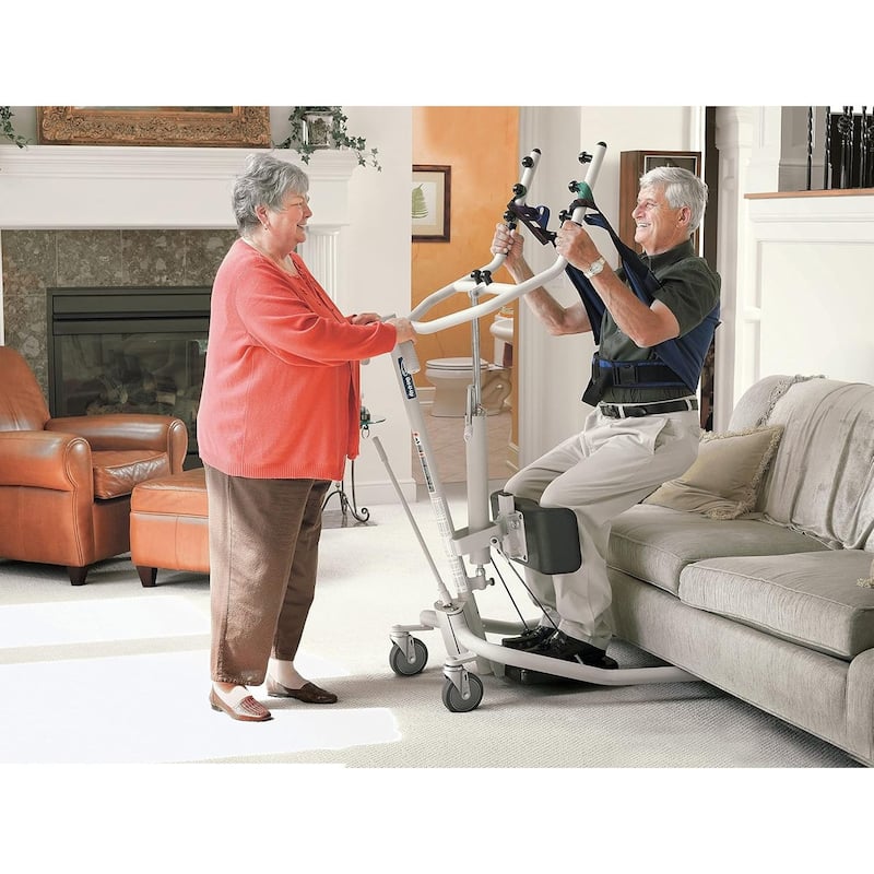 Invacare Sit-to-Stand Patient Lift, Hydraulic Stand Assist Lift Aid for Patient w/ 350lb Capacity