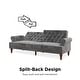 preview thumbnail 10 of 41, The Novogratz Upholstered Cassidy Futon Convertible Couch