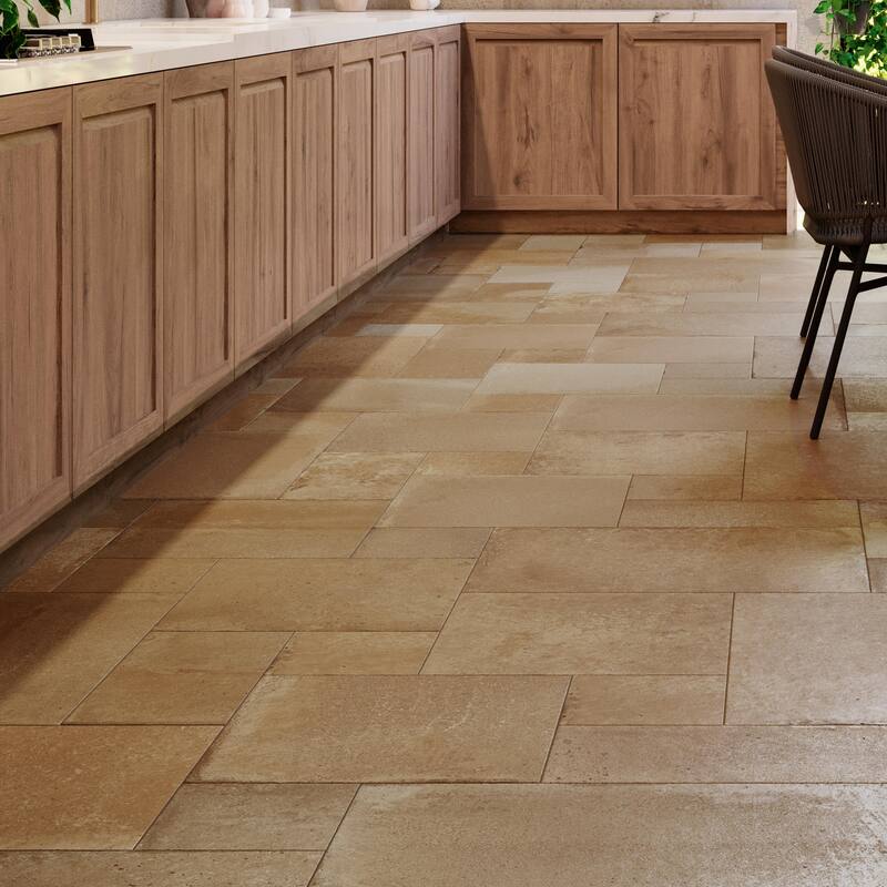 Merola Tile Adagio Rosso Modular 25-5/8" x 51-1/8" Porcelain Floor and Wall Tile