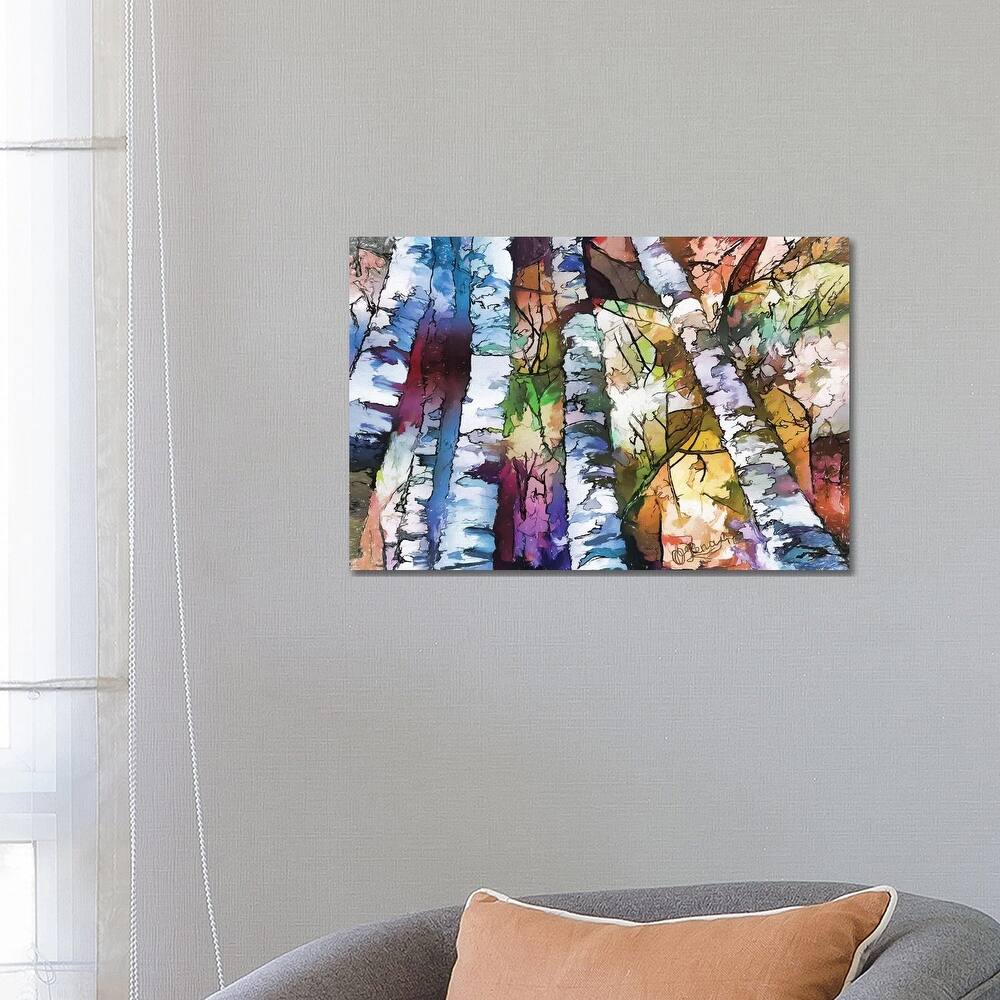 iCanvas "White Aspen And Birch Trees" by OLena Art Canvas Print