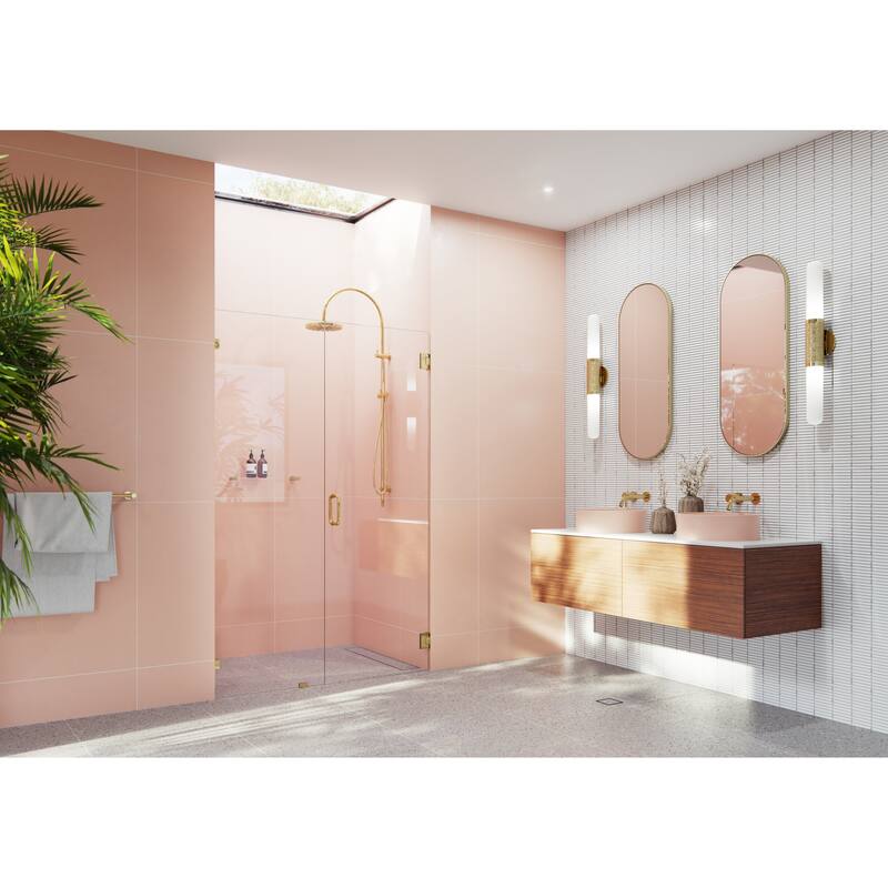 Glass Warehouse 78" x 51" Frameless Shower Door - Wall Hinge