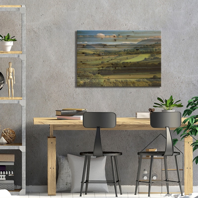 Finn Valley, Co Donegal, Ireland, View Of Verdant Landscape Print On Wood by Irish Image Collection - Multi-Color
