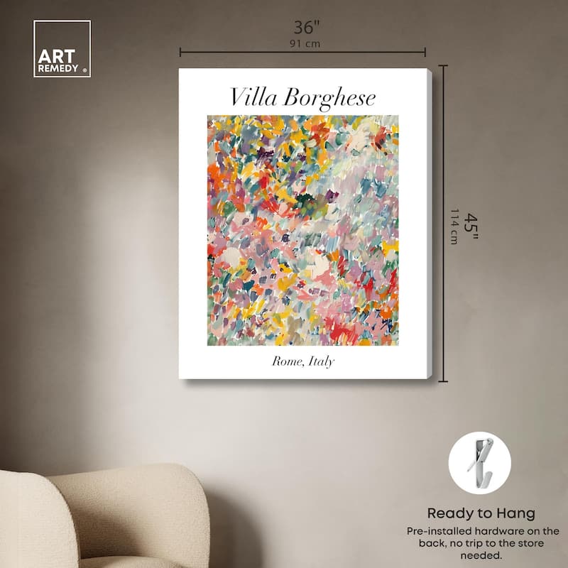 Villa Borghese Canvas by Art Remedy, Gallery Wrapped