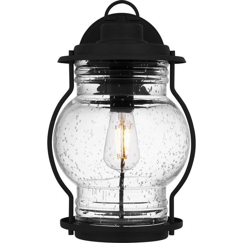 Luther 1-Light Earth Black Outdoor Wall Lantern