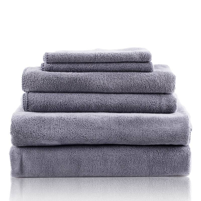 6-Piece Towel Set（2 bath towels + 2 hand towels+ 2 washcloths）