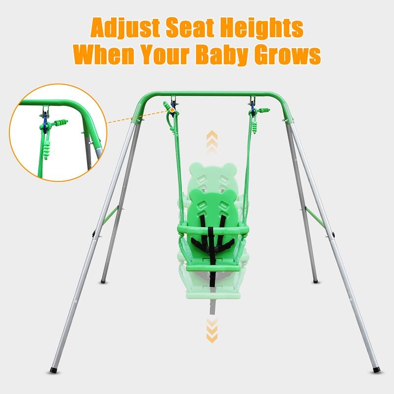 Playground Indoor/Outdoor Playset Full Bucket Baby Toddler Swing Sets