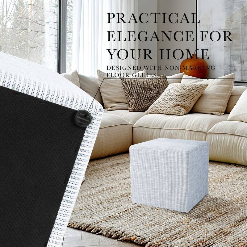 HomePop Soft Cube Ottoman