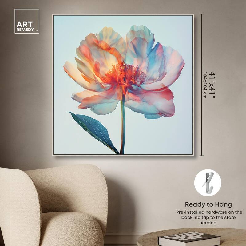 Peony Phases Canvas by Art Remedy