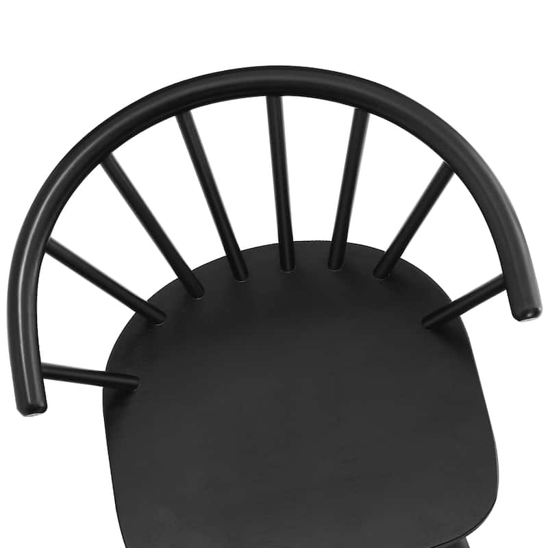 Wooden Dining Chairs with Spindle Backrest, Set of 2/4/6 Kitchen Chairs for Kitchen Island