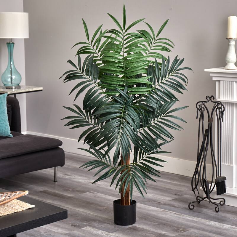 Artificial Floor Tree - 4.5 Ft Indoor Greenery Decor - Home Office Living Room Accent Plant - 4.5ft.