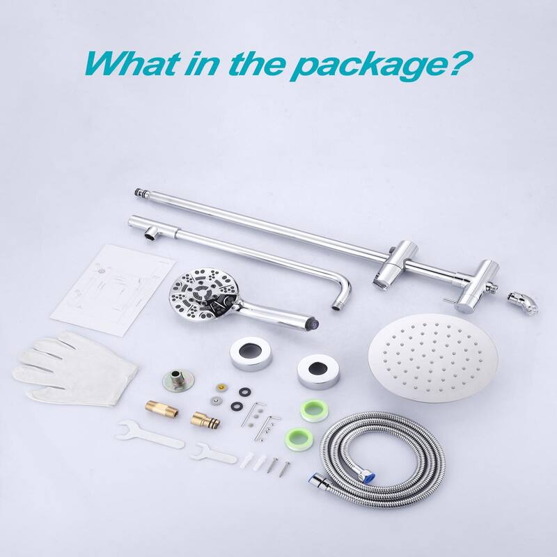 WOWOW Single Handle 7 Spray Patterns Shower Faucet Systerm