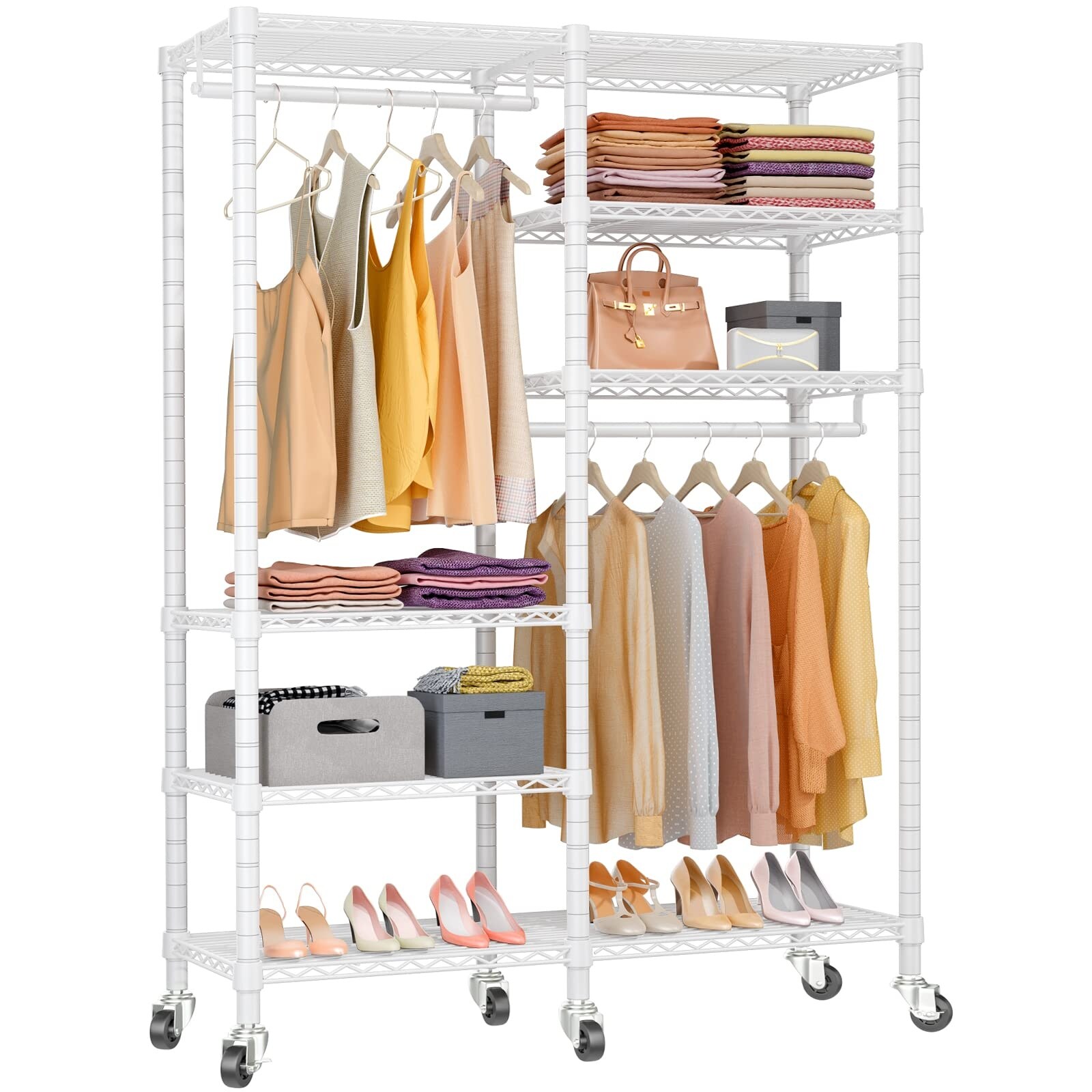 Closet organizer on best sale wheels