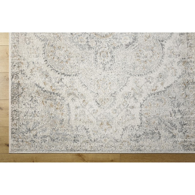 Livabliss Hal Vintage Boho Traditional Pink Medallion Area Rug